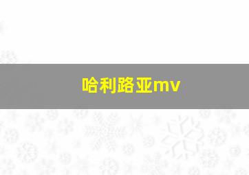 哈利路亚mv