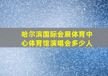 哈尔滨国际会展体育中心体育馆演唱会多少人