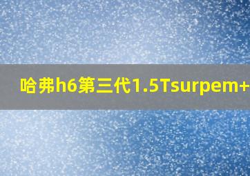 哈弗h6第三代1.5Tsurpem+配置