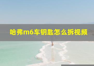 哈弗m6车钥匙怎么拆视频