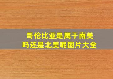 哥伦比亚是属于南美吗还是北美呢图片大全