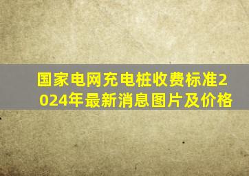 国家电网充电桩收费标准2024年最新消息图片及价格