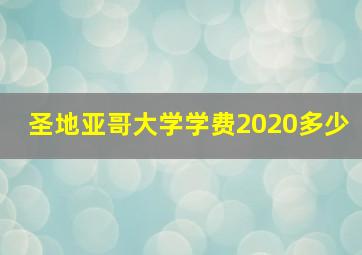 圣地亚哥大学学费2020多少