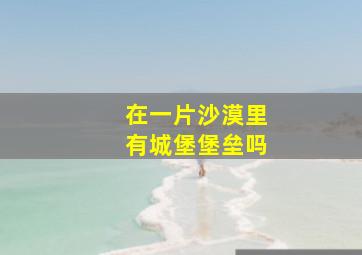 在一片沙漠里有城堡堡垒吗