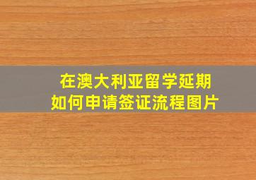 在澳大利亚留学延期如何申请签证流程图片