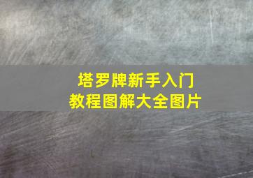 塔罗牌新手入门教程图解大全图片