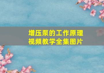 增压泵的工作原理视频教学全集图片