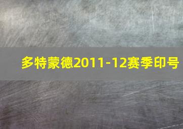 多特蒙德2011-12赛季印号