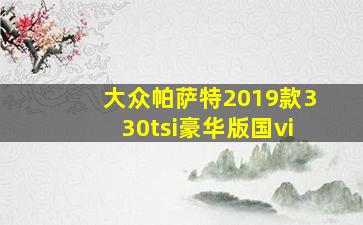 大众帕萨特2019款330tsi豪华版国vi