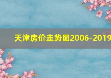 天津房价走势图2006-2019