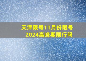 天津限号11月份限号2024高峰期限行吗