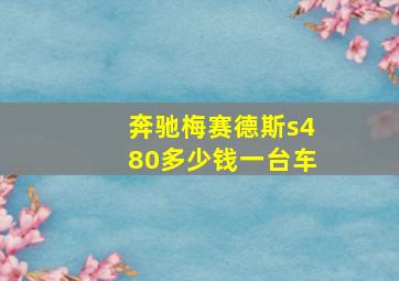 奔驰梅赛德斯s480多少钱一台车