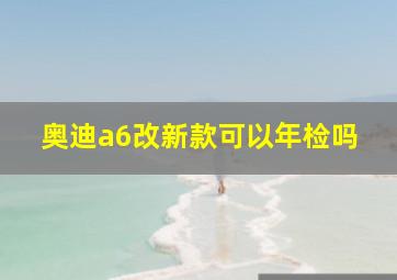 奥迪a6改新款可以年检吗