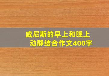 威尼斯的早上和晚上动静结合作文400字