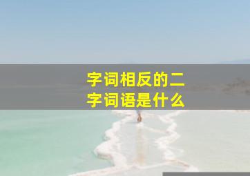 字词相反的二字词语是什么