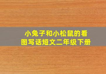 小兔子和小松鼠的看图写话短文二年级下册