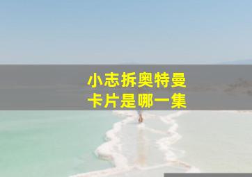 小志拆奥特曼卡片是哪一集