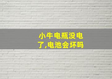 小牛电瓶没电了,电池会坏吗