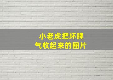 小老虎把坏脾气收起来的图片