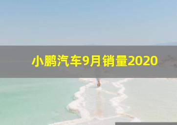 小鹏汽车9月销量2020