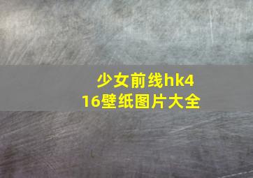 少女前线hk416壁纸图片大全