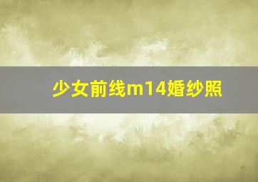 少女前线m14婚纱照