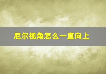 尼尔视角怎么一直向上