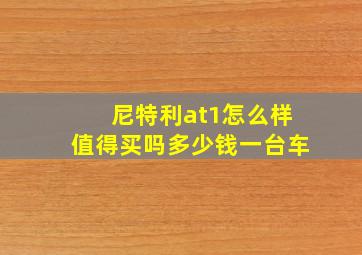 尼特利at1怎么样值得买吗多少钱一台车