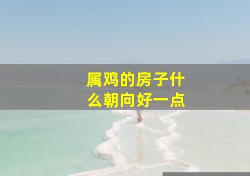 属鸡的房子什么朝向好一点