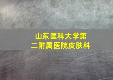 山东医科大学第二附属医院皮肤科