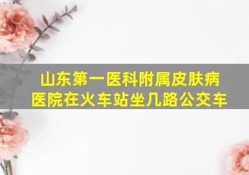 山东第一医科附属皮肤病医院在火车站坐几路公交车