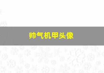 帅气机甲头像