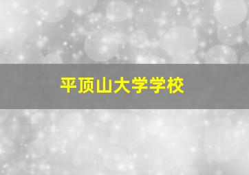 平顶山大学学校