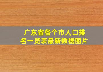 广东省各个市人口排名一览表最新数据图片