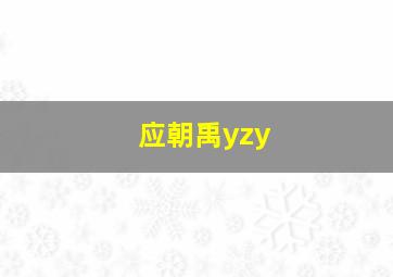 应朝禹yzy