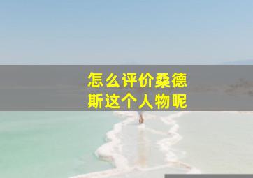 怎么评价桑德斯这个人物呢