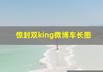 惊封双king微博车长图