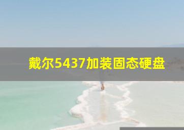 戴尔5437加装固态硬盘