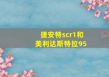 捷安特scr1和美利达斯特拉95