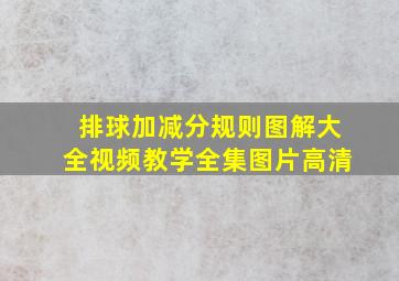 排球加减分规则图解大全视频教学全集图片高清