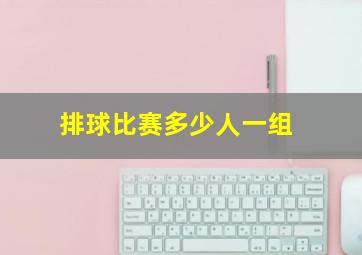 排球比赛多少人一组