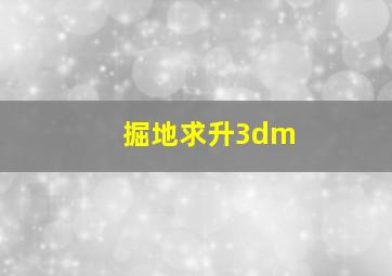 掘地求升3dm