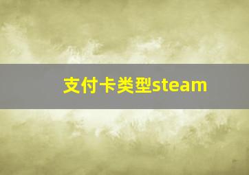 支付卡类型steam