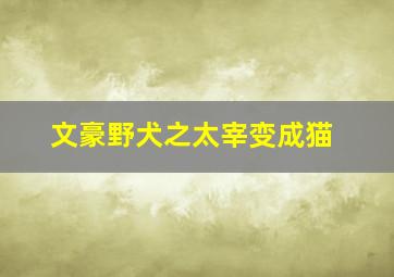 文豪野犬之太宰变成猫