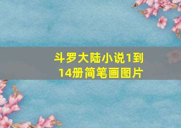 斗罗大陆小说1到14册简笔画图片