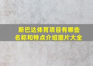 斯巴达体育项目有哪些名称和特点介绍图片大全