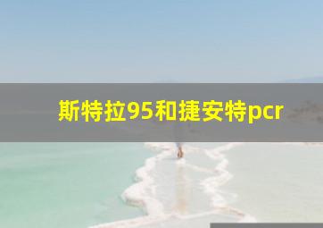 斯特拉95和捷安特pcr