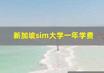 新加坡sim大学一年学费