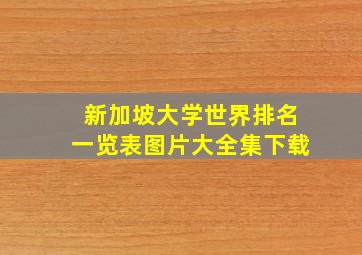 新加坡大学世界排名一览表图片大全集下载