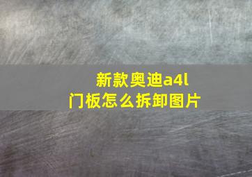 新款奥迪a4l门板怎么拆卸图片